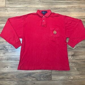 VTG. 1980’s Ralph Lauren long sleeve polo sz. L